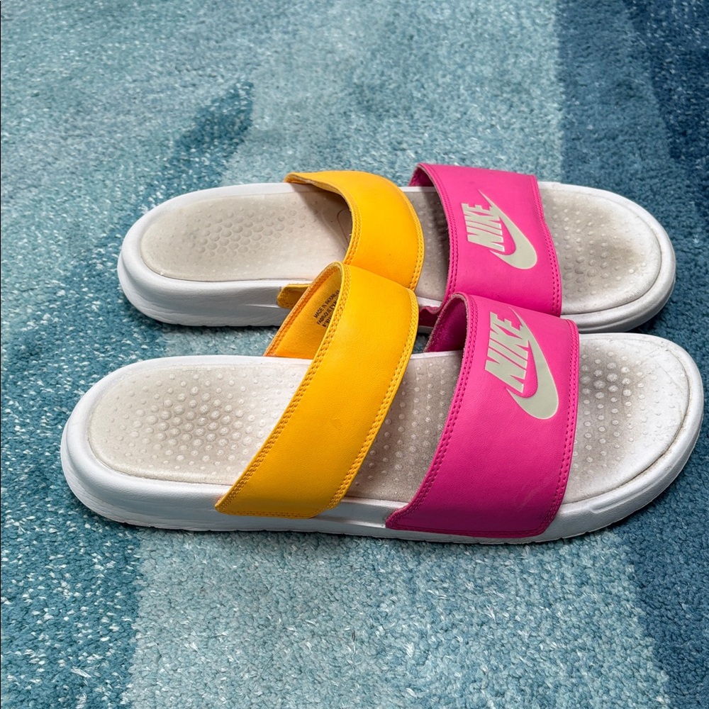 Nike Colorful Slides, Sz 11